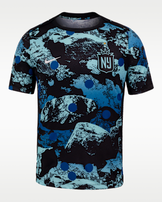 Мужские шорты Gotham FC Nike NWSL Short-Sleeve Pre-Match Top