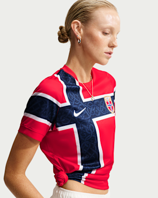 Женские джерси Norway 2026 Stadium Home Nike Dri-FIT Soccer Replica Jersey