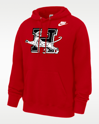 Мужское худи Houston Cougars Club Nike Football Fleece Pullover Hoodie для футбола