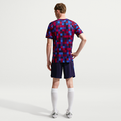 Nike FC Barcelona İç Saha Nike Dri-FIT Maç Öncesi Erkek Futbol Üstü görsel 5