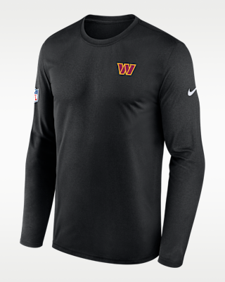 Мужская футболка Washington Commanders Legend Small Logo Nike Dri-FIT NFL Long-Sleeve
