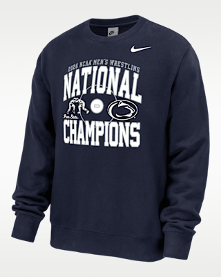 Мужской свитшот Penn State Nittany Lions Nike Wrestling Crew-Neck