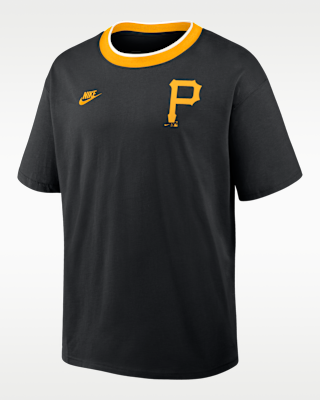 Мужская футболка Pittsburgh Pirates Cooperstown Ringer Nike MLB