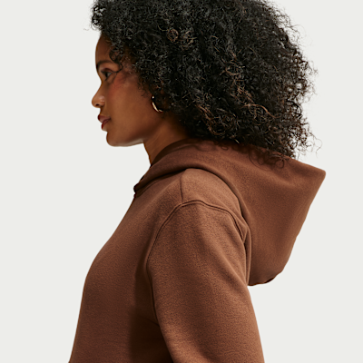 Nike Studio Fleece Orta Kalınlıkta Kapüşonlu Kadın Sweatshirt'ü görsel 6