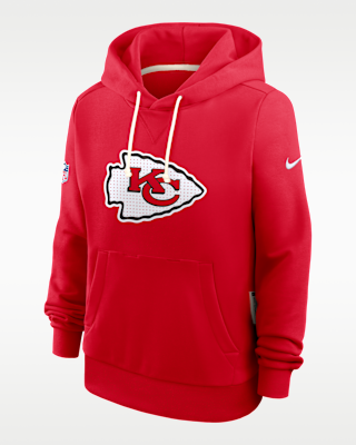 Женское худи Kansas City Chiefs Sideline Nike Dri-FIT NFL Pullover Hoodie