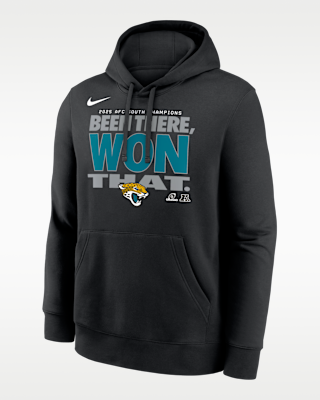 Мужское худи Jacksonville Jaguars 2025 AFC South Champions Trophy Nike NFL Pullover Hoodie