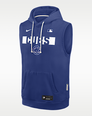 Мужское худи Chicago Cubs Authentic Collection Standard Issue Nike Dri-FIT MLB Sleeveless Pullover Hoodie