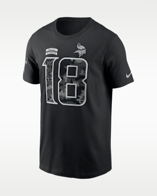 Мужская футболка Justin Jefferson Minnesota Vikings Salute to Service Nike NFL
