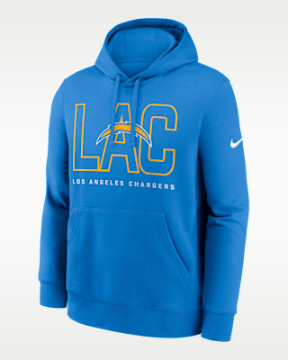 Мужское худи Los Angeles Chargers Busted Play Club Nike NFL Pullover Hoodie