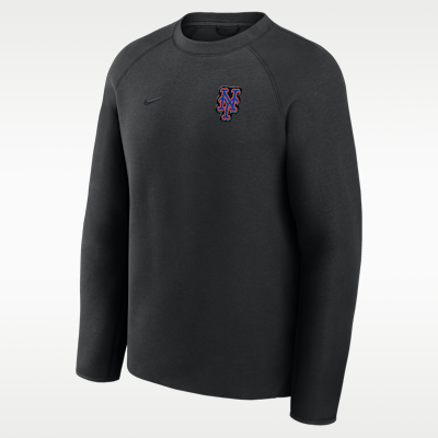 New York Mets Tech Fleece Men's Nike MLB Pullover Crew