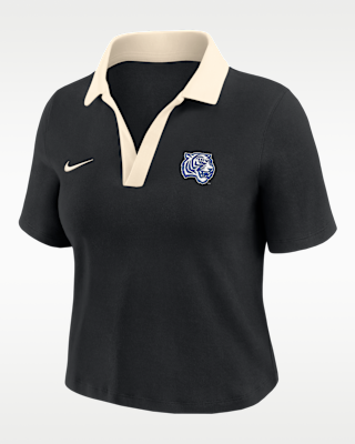 Женские шорты Nike College (Tennesse State University) Short-Sleeve Polo Crop Top