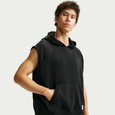 Nike N.A.C. เสื้อเทรนนิ่งมีฮู้ดแขนกุดผ้าฟลีซผู้ชาย Dri-FIT