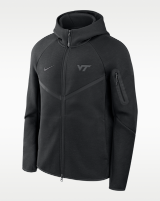 Мужское худи Virginia Tech Hokies Tech Nike Basketball Fleece Full-Zip Hoodie для баскетбола