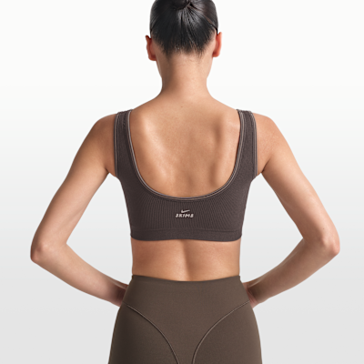 Bralette NikeSKIMS Ribbed Seamless med djup halsringning för kvinnor