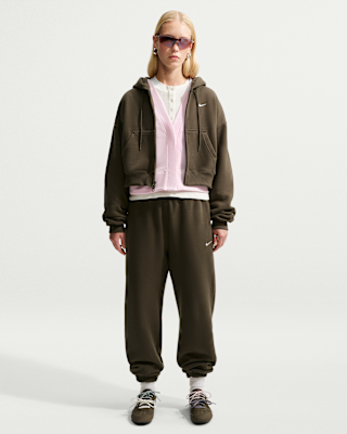 Женские Nike Studio Fleece Medium Weight High-Rise Oversized Cuffed Pants