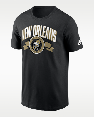 Мужская футболка New Orleans Saints Rewind Front And Back Hit Essential Nike NFL