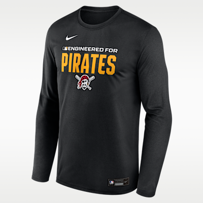 Pittsburgh Pirates Authentic Collection Team Issue Men's Nike Dri-FIT MLB Long-Sleeve T-Shirt