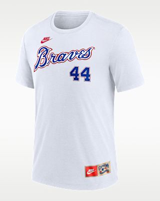 Мужская футболка Hank Aaron Atlanta Braves Cooperstown Nike MLB