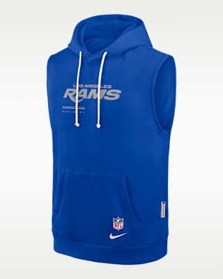 Мужское худи Los Angeles Rams Sideline Nike Dri-FIT NFL Sleeveless Pullover Hoodie