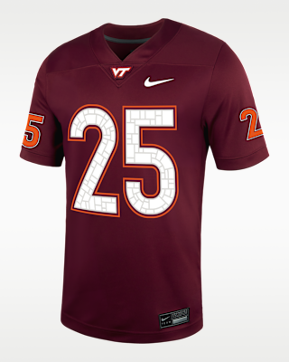 Мужские джерси Virginia Tech Nike College Football Replica Jersey для футбола