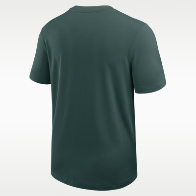 Playera universitaria Nike Dri-FIT para hombre Michigan State Sideline Coach