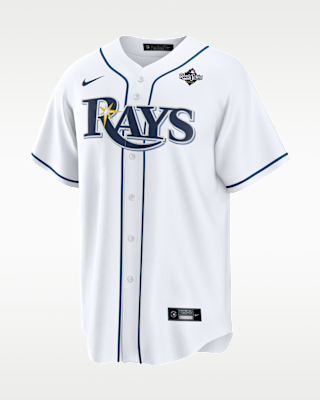 Мужские джерси Jonathan Aranda Tampa Bay Rays 2026 World Series Participant Nike MLB Replica Jersey