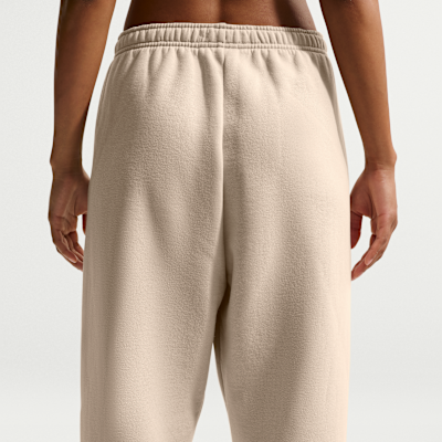 Nike Studio Fleece Orta Kalınlıkta Yüksek Belli Oversize Dar Paça Kadın Eşofman Altı görsel 3