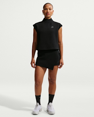 Женские  Nike Sportswear Tech Fleece Mid-Rise Skort