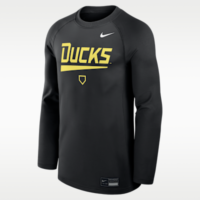 Oregon Dugout Game Time Men's Nike Dri-FIT College Long-Sleeve T-Shirt