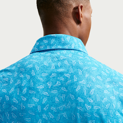 Nike Par Dri-FIT Grass Print Erkek Golf Polo Üstü görsel 2