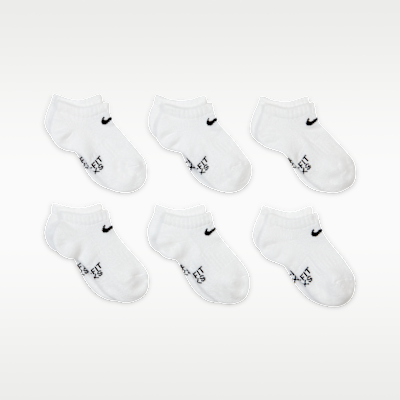 Nike Dri-FIT Performance Basics Little Kids' No-Show Socks (6 Pairs)
