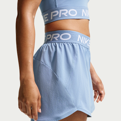 Nike Pro Dri-FIT Normal Belli Slip Astarlı 8 cm Dokuma Kadın Şortu görsel 3