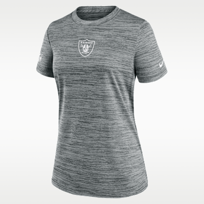 Playera Nike Dri-FIT de la NFL para mujer Las Vegas Raiders Sideline Team Issue Velocity
