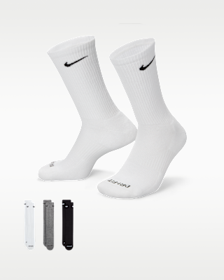 Unisex носки Nike Everyday Plus Cushioned Training Crew Socks (3 Pairs) для тренировок