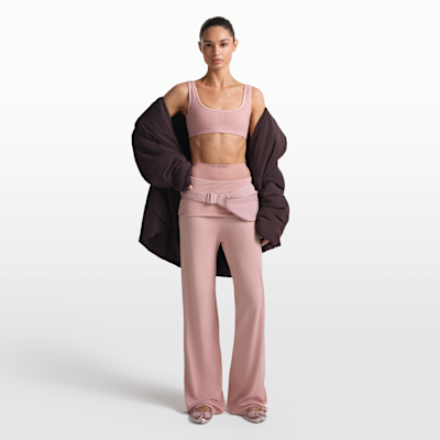 Bra de microescote en forma U para mujer NikeSKIMS Ribbed Seamless