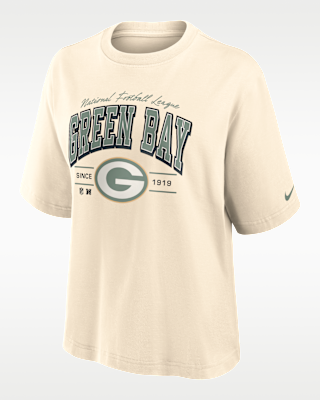 Женская футболка Green Bay Packers Vintage Mod Boxy Nike NFL