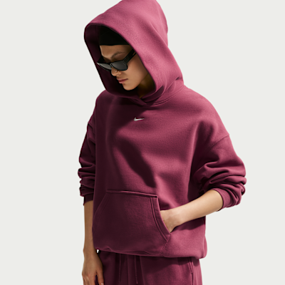Nike Studio Fleece Orta Kalınlıkta Oversize Kapüşonlu Kadın Sweatshirt'ü görsel 3