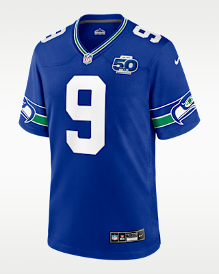 Мужские джерси Kenneth Walker III Seattle Seahawks 50th Anniversary Nike NFL Game Jersey