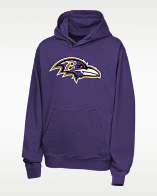 Детское худи Lamar Jackson Baltimore Ravens Big Kids' Nike NFL Pullover Hoodie