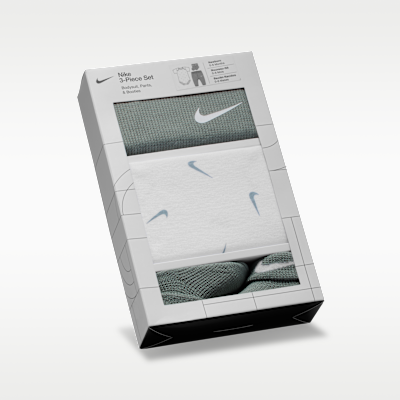 Nike Baby 3-Piece Bodysuit and Waffle Pants Set