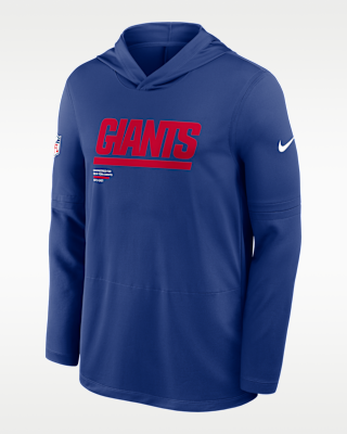 Мужские  New York Giants Pure Fury Sideline Nike Dri-FIT NFL Long-Sleeve Hooded Top