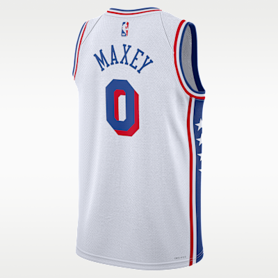 Tyrese Maxey Philadelphia 76ers 2023/24 Association Edition Men's Nike Dri-FIT NBA Swingman Jersey
