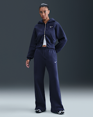 Женские  Nike Sportswear Phoenix Fleece High-Waisted Wide-Leg Pants