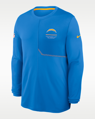 Мужские  Los Angeles Chargers Sideline Coach Nike Dri-FIT NFL Long-Sleeve Top