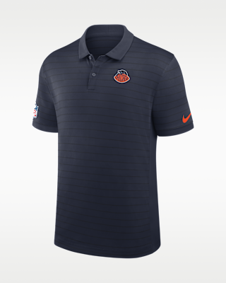 Мужские Chicago Bears Rivalries Collection Sideline Victory Striped Nike Dri-FIT NFL Polo