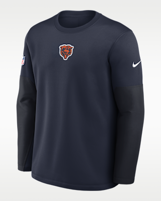 Мужская футболка Chicago Bears Scripted To Win Sideline Coach Nike Therma-FIT NFL Long-Sleeve