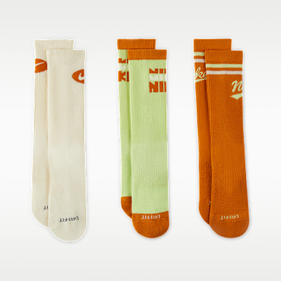 Nike Everyday Plus 中筒襪 (3 雙)