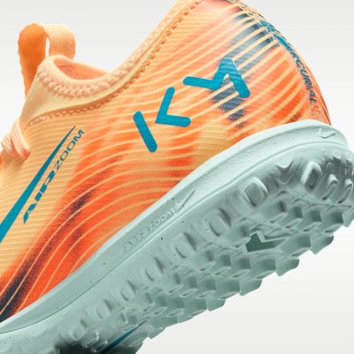 รองเท้าฟุตบอลไม่หุ้มข้อเด็กโตสำหรับพื้นสนามหญ้าเทียมสั้น Nike Jr. Mercurial Vapor 16 Academy "Kylian Mbappé"