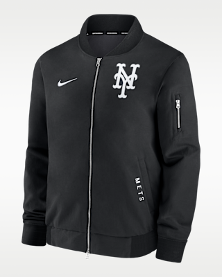 Мужская куртка New York Mets Authentic Collection Dugout Nike MLB Full-Zip Bomber