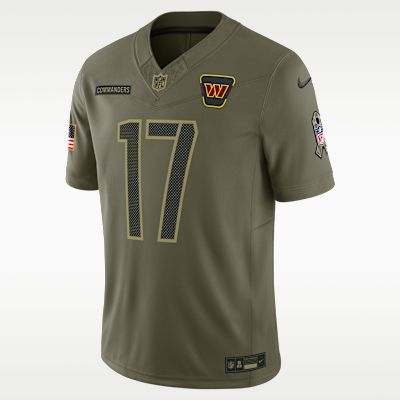 Jersey Nike Dri-FIT Limited de la NFL para hombre Terry McLaurin Washington Commanders Salute to Service